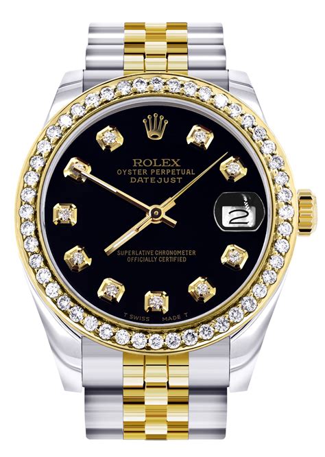 gold rolex with diamonds for sale|rolex watch diamond bezel prices.